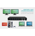 I-tec usb-c kvm docking station for 3 hosts 2xhdmi 1xglan 1xusb-c gen2 3x usb-a gen2 2x usb-a 1.1 1xaudio 1xmic pd 1x 92w 2x 65w