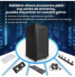 Extralink - armario de pie de 19 "27u 600x1000 paquete plano negro