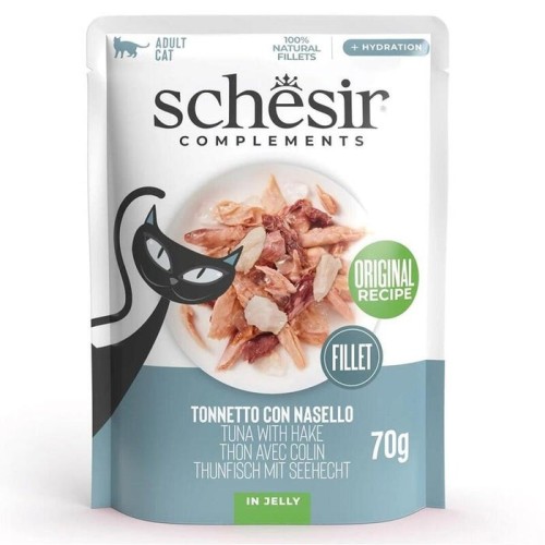 Schesir atún adulto con merluza 70g