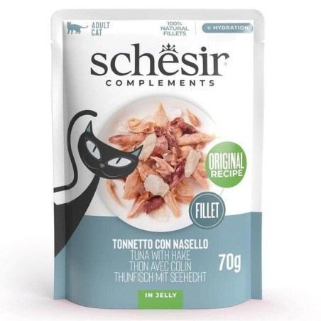 Schesir atún adulto con merluza 70g