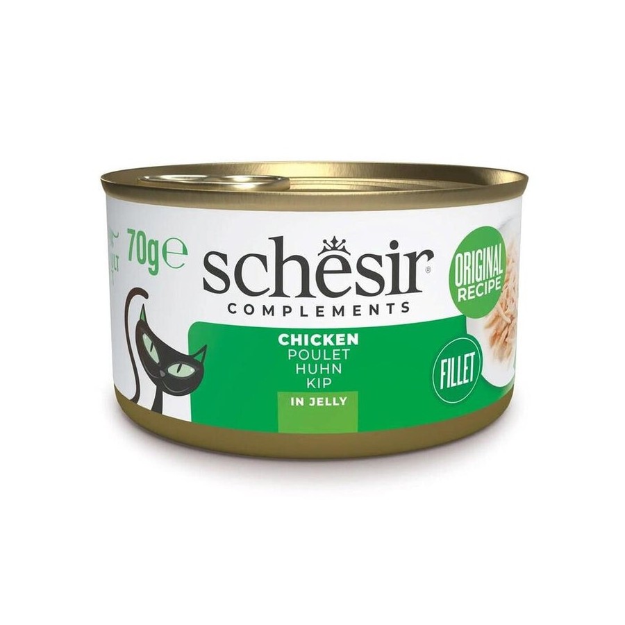 Filetes de pollo adulto schesir en gelatina 70g