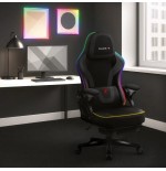 Silla gaming  de malla negra force 4.6 rgb