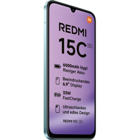 Xiaomi redmi 15c 5g dual sim 4gb ram 128gb - mint green