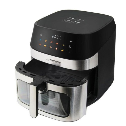 Freidora esperanza eka005 sin grasa 8l, 1600w inox esper-5901299965542