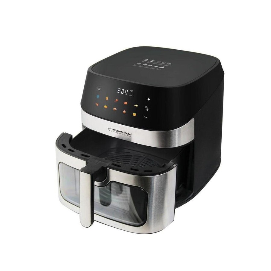 Freidora esperanza eka005 sin grasa 8l, 1600w inox esper-5901299965542