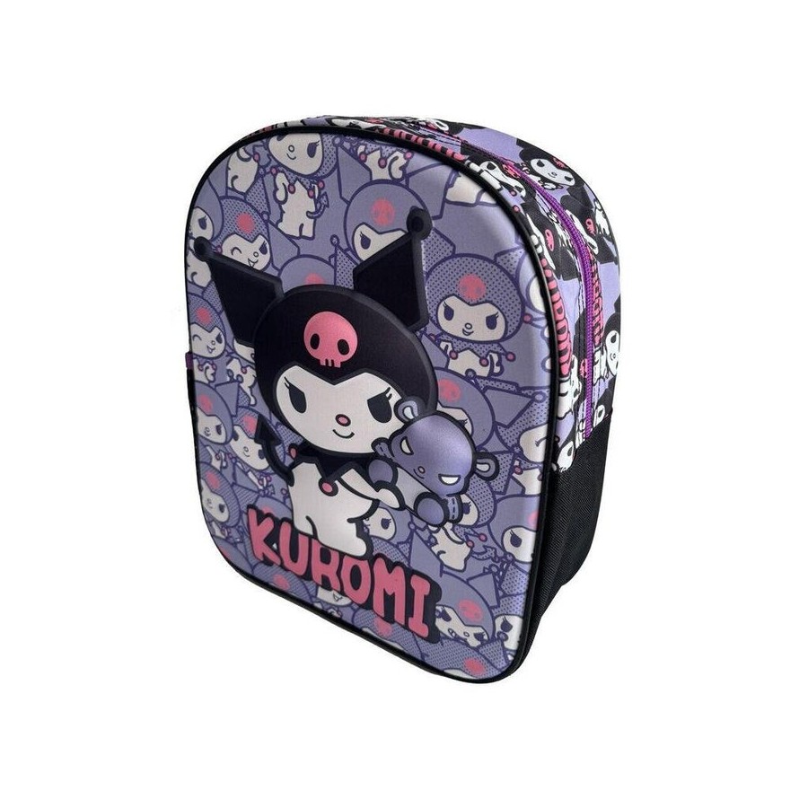 Mochila 3d kuromi hello kitty 29cm