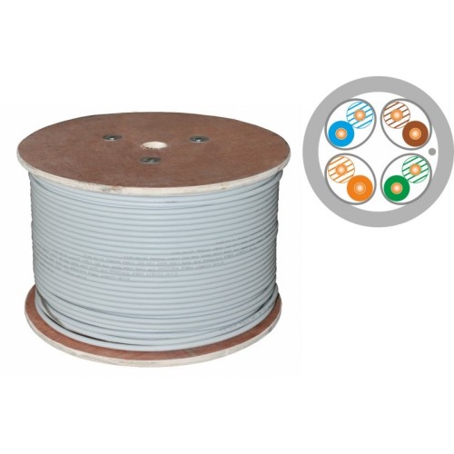 Cable alantec u/ftp cat.6a dca lsoh 4x2x23awg 500m