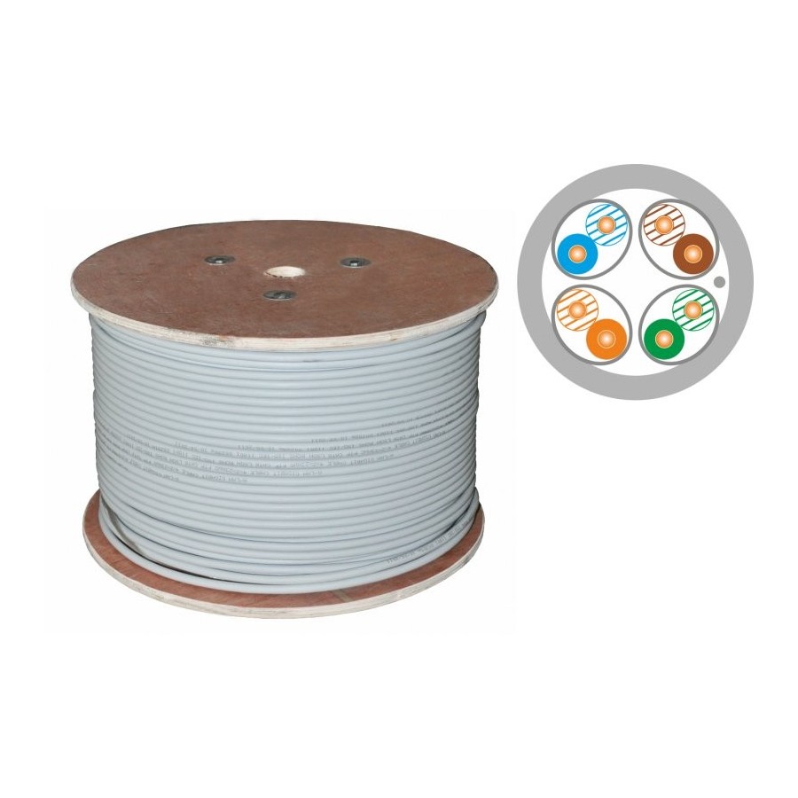 Cable alantec u/ftp cat.6a dca lsoh 4x2x23awg 500m