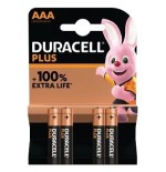Pack de 4 pilas aaa duracell plus power boost dpblr3b4 1.5v alcalinas