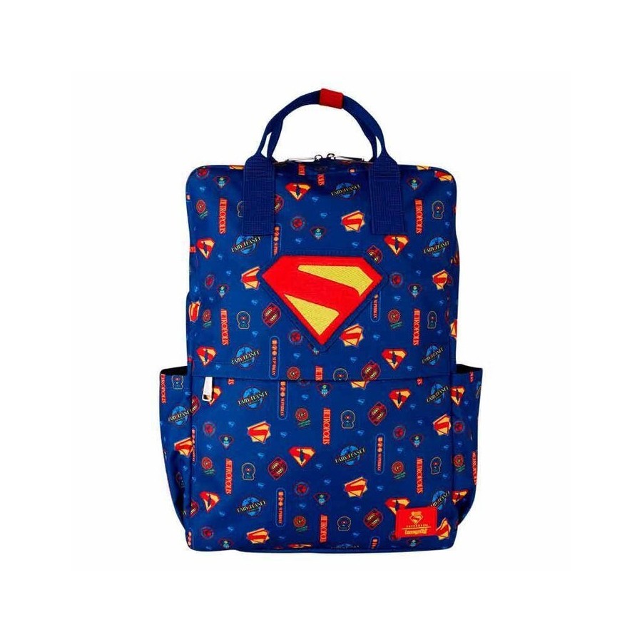 Mochila nylon superman marvel loungefly 43cm
