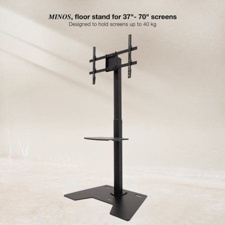 Soporte suelo "minos" 37-70" rotación 90°