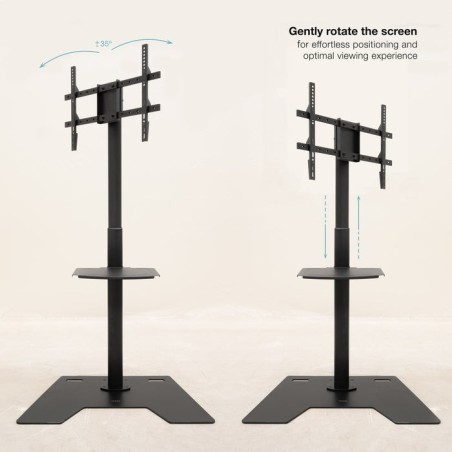 Soporte suelo "minos" 37-70" rotación 90°