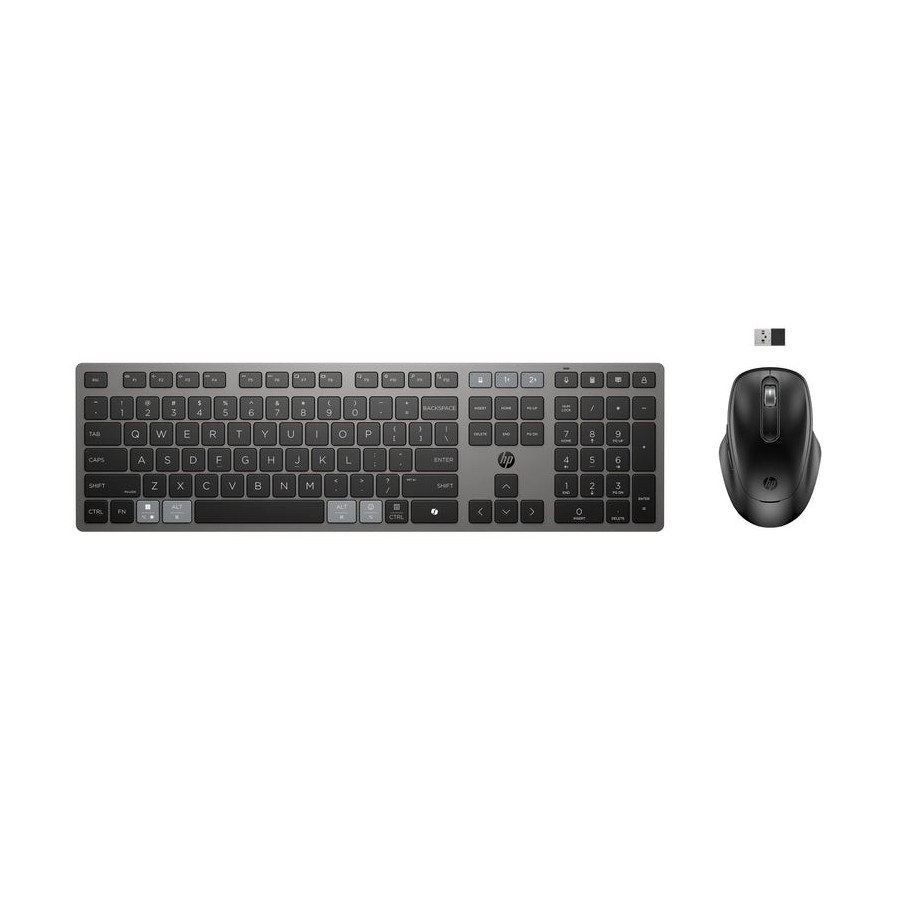 Teclado y ratón inalámbricos hp combo 725 multidispositivo