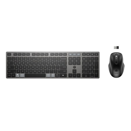 Teclado y ratón inalámbricos hp combo 725 multidispositivo