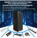 Extralink 37u armario 600x1000 standing rackmount cabinet black
