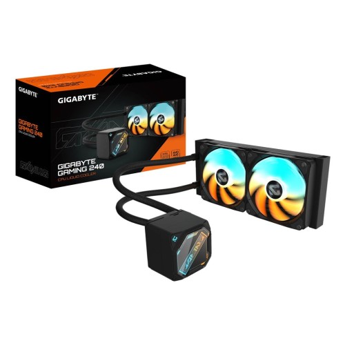 Refrigerador liquido cpu gigabyte gaming 240 negro
