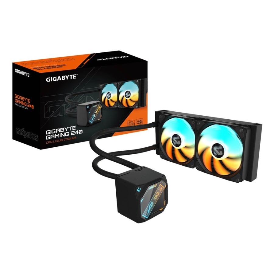 Refrigerador liquido cpu gigabyte gaming 240 negro