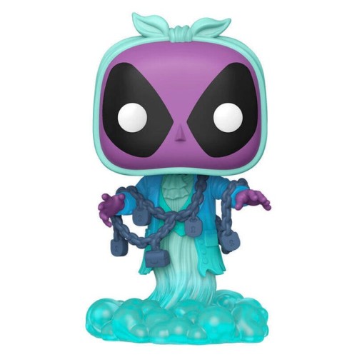 Figura pop plus marvel deadpool - deadpool as jacob marley