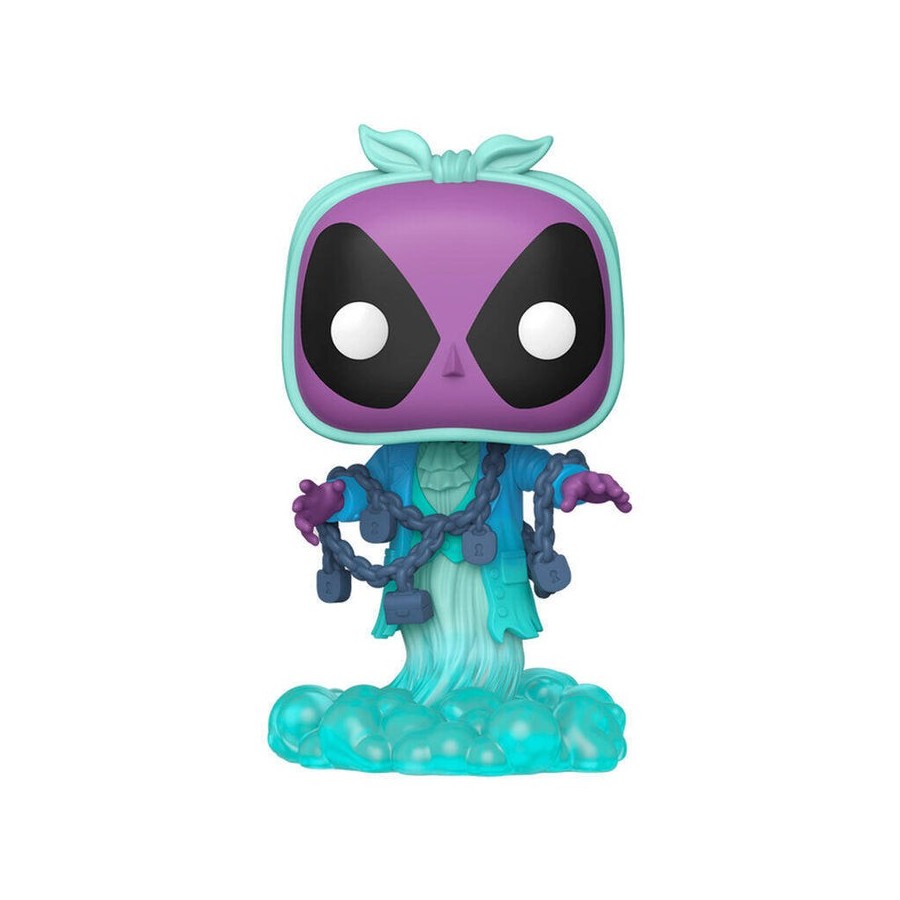 Figura pop plus marvel deadpool - deadpool as jacob marley