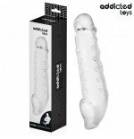 Addicted toys - funda para el pene transparente talla s 23 cm