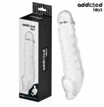 Addicted toys - fundas para el pene transparente talla m 27 cm