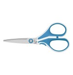 Wedo 975 5010 tijera de escritorio y manualidades universal corte recto azul, blanco
