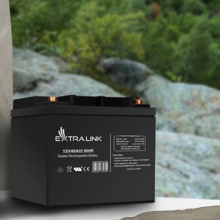 Extralink akumulator battery accumulator 12v 40ah - batterie - 40.000 mah sealed lead acid (vrla) 13.5 v 12 ah