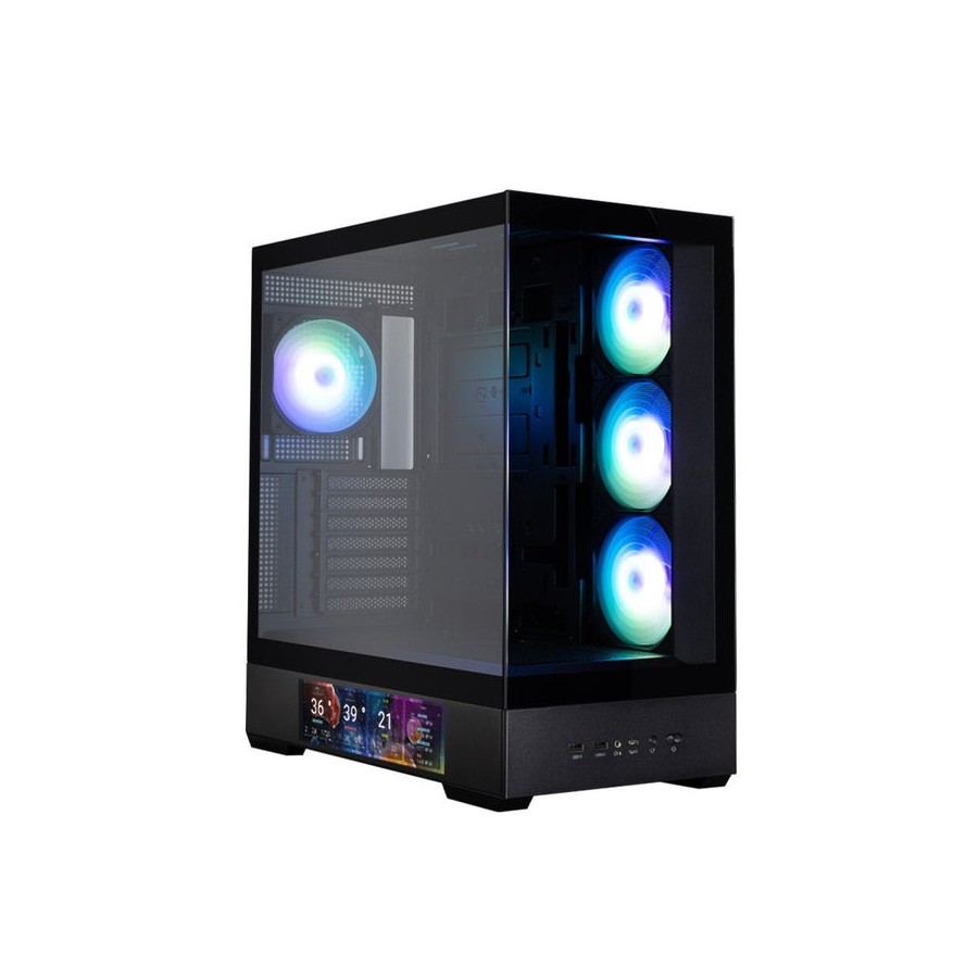Caja pc zalman p40 ds atx 4 xvent 120mm argb 2xusb 3.0 negro s/n fuente