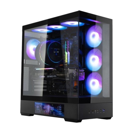 Caja pc zalman p40 ds atx 4 xvent 120mm argb 2xusb 3.0 negro s/n fuente