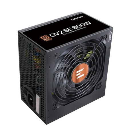 Fuente de alimentacion zalman 800w 80+ bronze negro atx negro