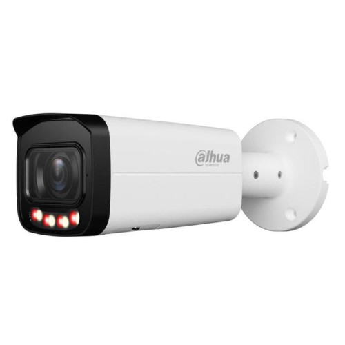 Dahua ipc-hfw3249t-zas-il tubular ip 2m h265 full color wdr iluminación dual led60m/ir60m 2.7-13.5mm ip67 poe audio mic e/s ai