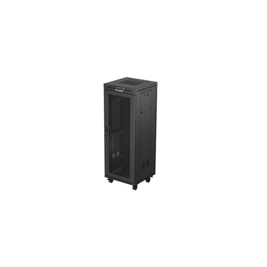 Lanberg rack cabinet 19 free-standing 32u 600x600 flat pack mesh door lcd black