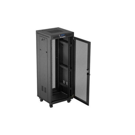 Lanberg rack cabinet 19 free-standing 32u 600x600 flat pack mesh door lcd black