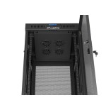 Lanberg rack cabinet 19 free-standing 32u 600x600 flat pack mesh door lcd black