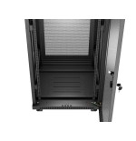 Lanberg rack cabinet 19 free-standing 32u 600x600 flat pack mesh door lcd black