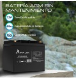 Extralink akumulator battery accumulator 12v 40ah - batterie - 40.000 mah sealed lead acid (vrla) 13.5 v 12 ah