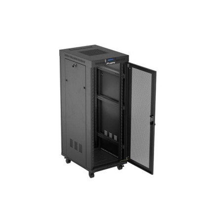Lanberg rack cabinet 19 free-standing 32u 600x800 flat pack mesh door lcd black
