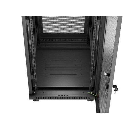 Lanberg rack cabinet 19 free-standing 32u 600x800 flat pack mesh door lcd black