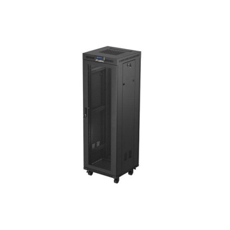Lanberg rack cabinet 19 free-standing 37u 600x600 flat pack mesh door lcd black
