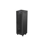 Lanberg rack cabinet 19 free-standing 37u 600x600 flat pack mesh door lcd black