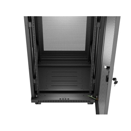 Lanberg rack cabinet 19 free-standing 37u 600x600 flat pack mesh door lcd black
