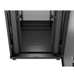 Lanberg rack cabinet 19 free-standing 37u 800x800 flat pack mesh door lcd black