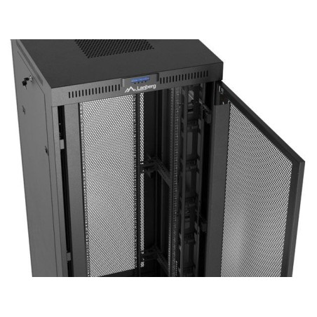 Lanberg rack cabinet 19 free-standing 37u 800x800 flat pack mesh door lcd black