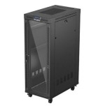 Lanberg rack cabinet 19 free-standing 32u 600x1000 flat pack glass door lcd black