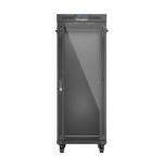 Lanberg rack cabinet 19 free-standing 32u 600x1000 flat pack glass door lcd black