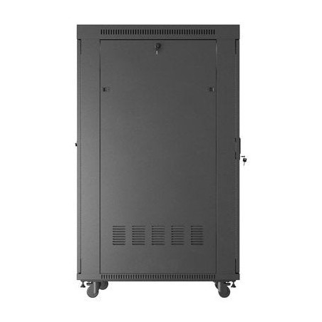 Lanberg rack cabinet 19 free-standing 32u 600x1000 flat pack glass door lcd black