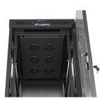 Lanberg rack cabinet 19 free-standing 32u 600x1000 flat pack glass door lcd black