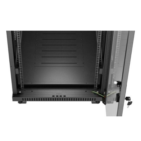 Lanberg rack cabinet 19 free-standing 32u 600x1000 flat pack glass door lcd black