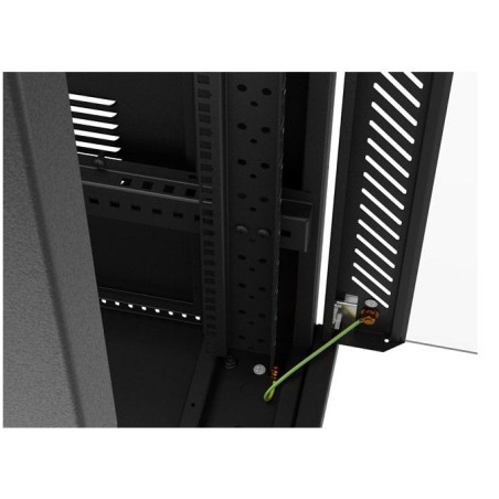 Lanberg rack cabinet 19 free-standing 32u 600x1000 flat pack glass door lcd black