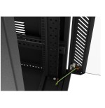 Lanberg rack cabinet 19 free-standing 32u 600x1000 flat pack glass door lcd black